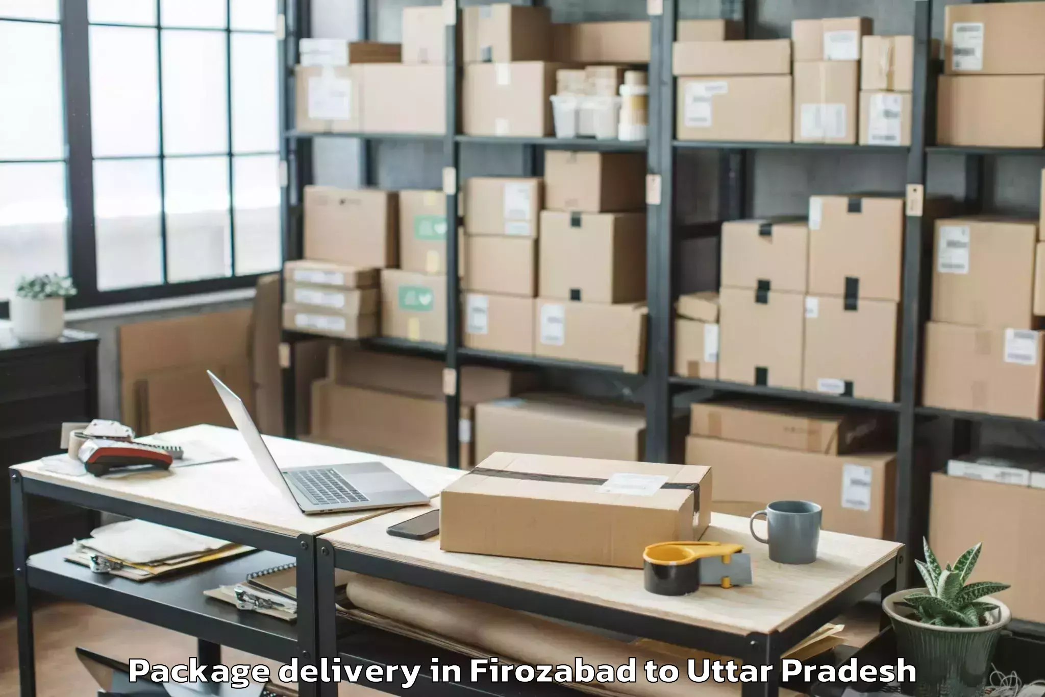 Trusted Firozabad to Gardens Galleria Lucknow Package Delivery